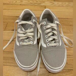 Light gray vans size 7.5 barely worn